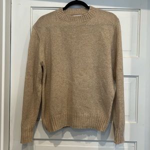 Vintage Cream Beige Wool Sweater Medium